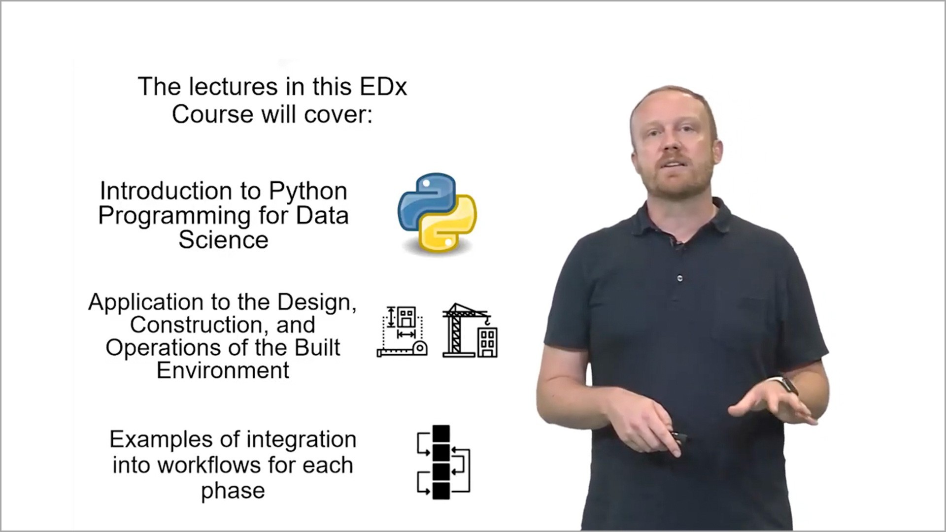 One of the MOOCs offered by NUS was “Data Science for Construction, Architecture and Engineering”, conducted by Assistant Professor Clayton Miller from the School of Design and Environment (now the College of Design and Engineering)’s Department of Building.