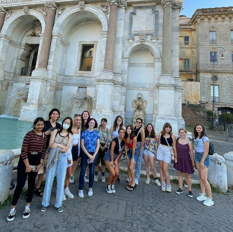 Noorul (leftmost) on a tour with other AUR Summer Exchange students