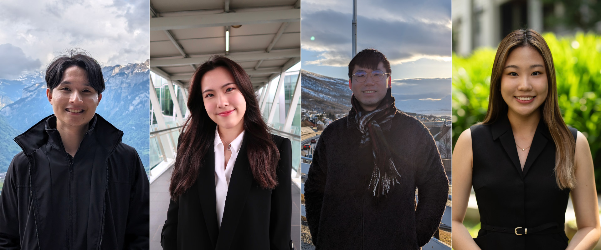 Team Pharma X who clinched the top prize at the CHS Case Competition (2024). From left: Xu Qi from Faculty of Science, Anastasia, Johnathon and Jocelyn from NUS' School of Business