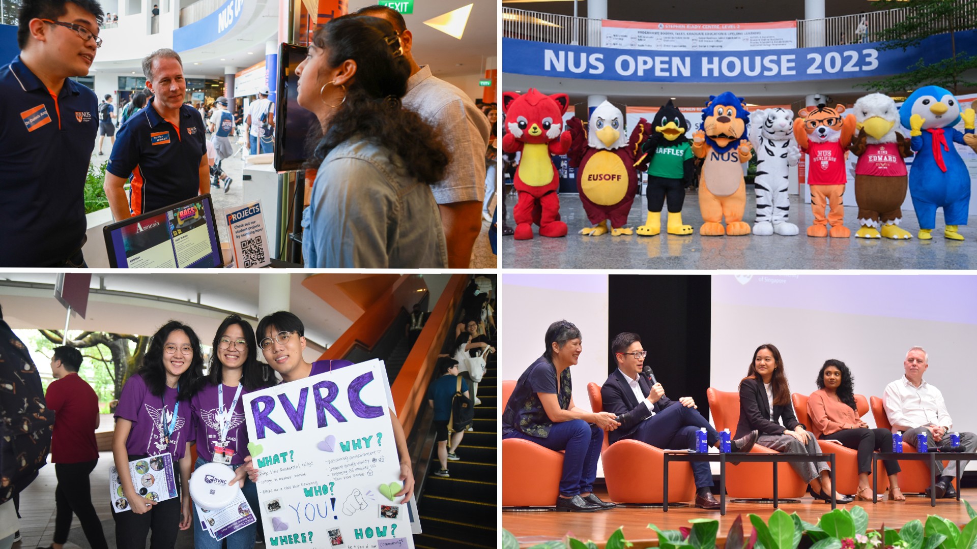 Prospective students gained insights from faculty members about the academic programmes, attended informative talks and special classes, toured campus facilities, and discovered NUS’ student life and residential experiences at the on-campus Open House.